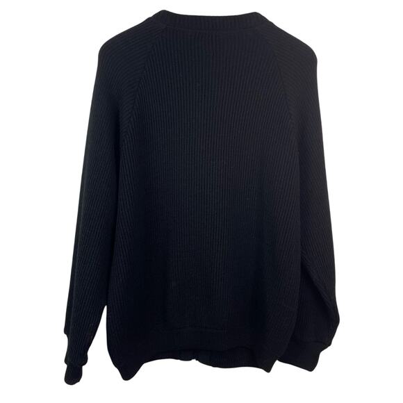 Vintage Wool Cardigann Sweater Black Penguin Seattle Knitt - Picture 2 of 7